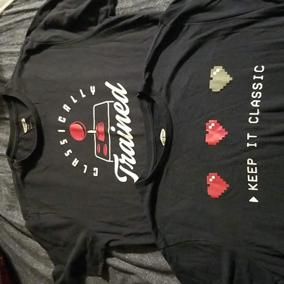 Video Game Themes Tshirts, Zelda and Atari, Old Navy, Mens Small - Picture 1 of 6